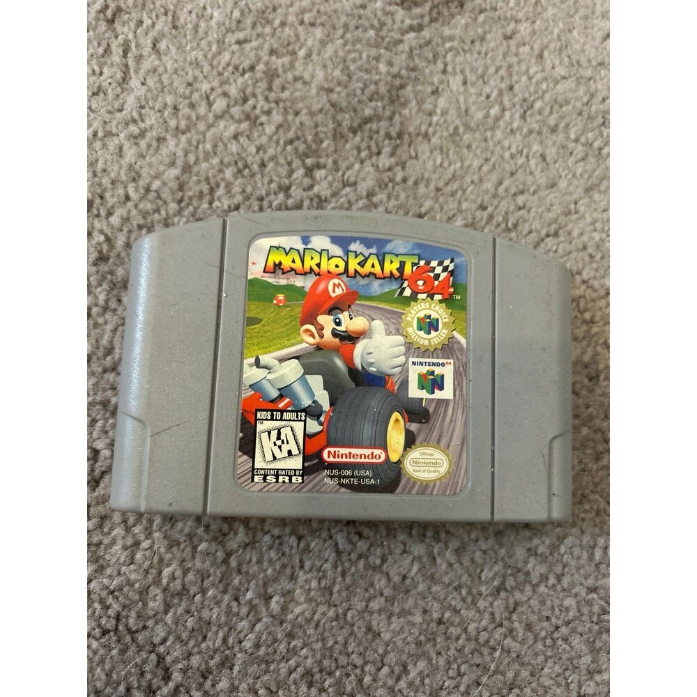 Mario Kart 64 N64 cartridge